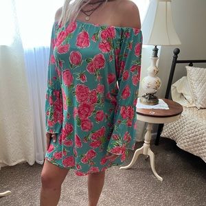 Simply Southern Blue Rose design Dress